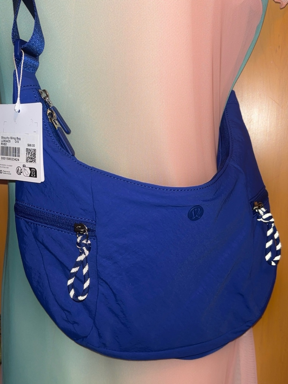lululemon athletica Royal Blue Shoulder Sling Bag